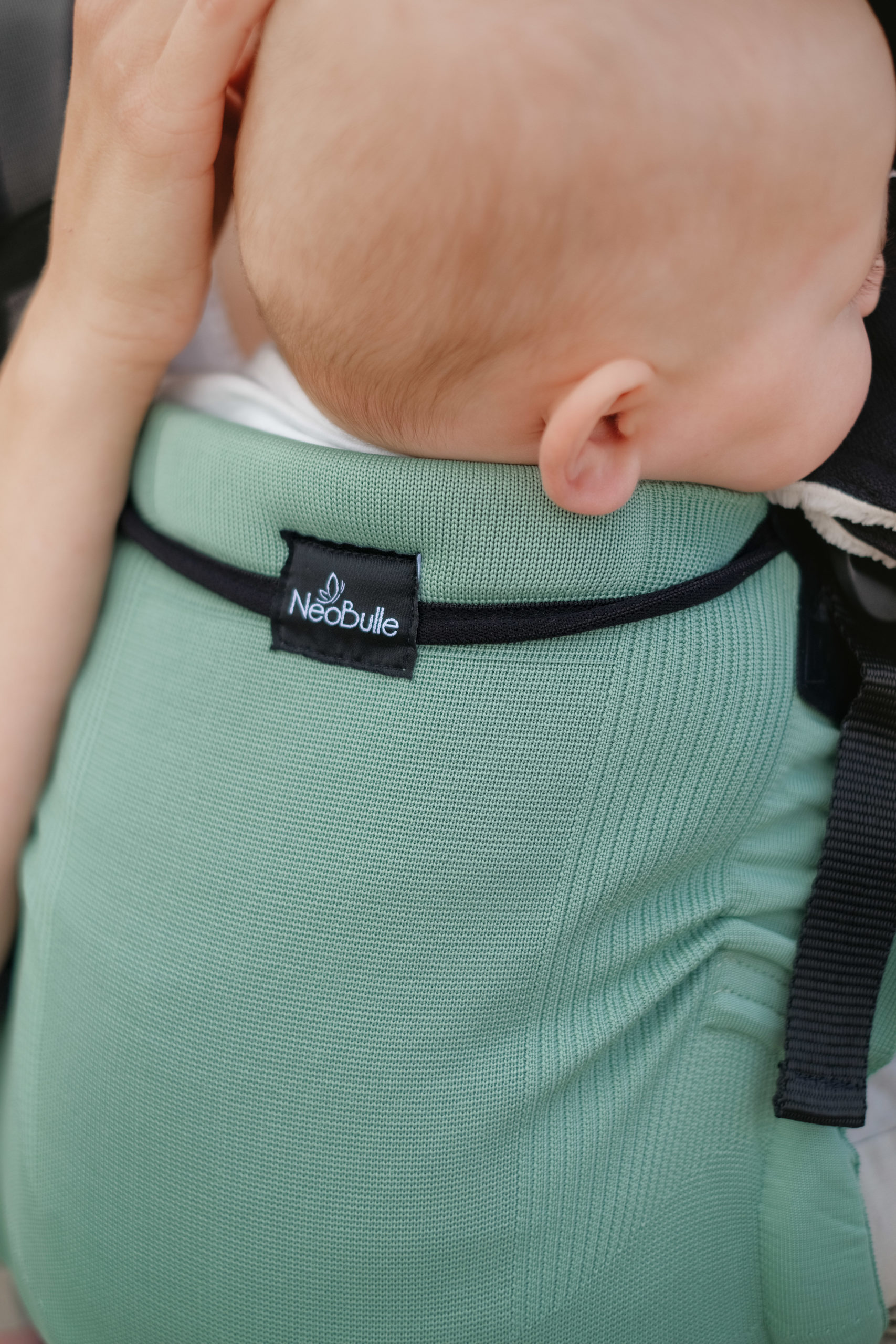 Porte-bébé ergonomique Gris - Pure Linen Prime London Fog