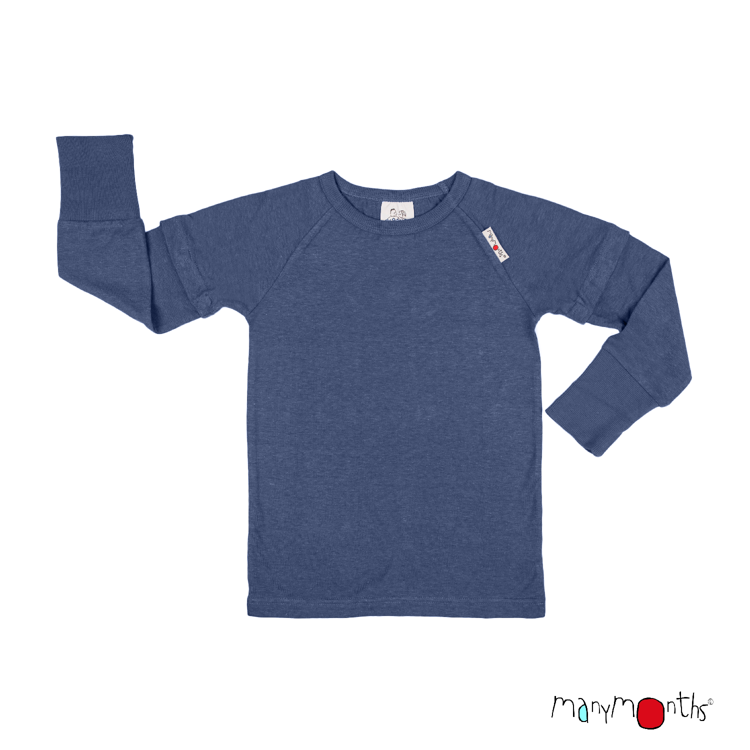 T-shirt chanvre long court MANYMONTHS | Evolutif et anti-UV - etoiles en portage