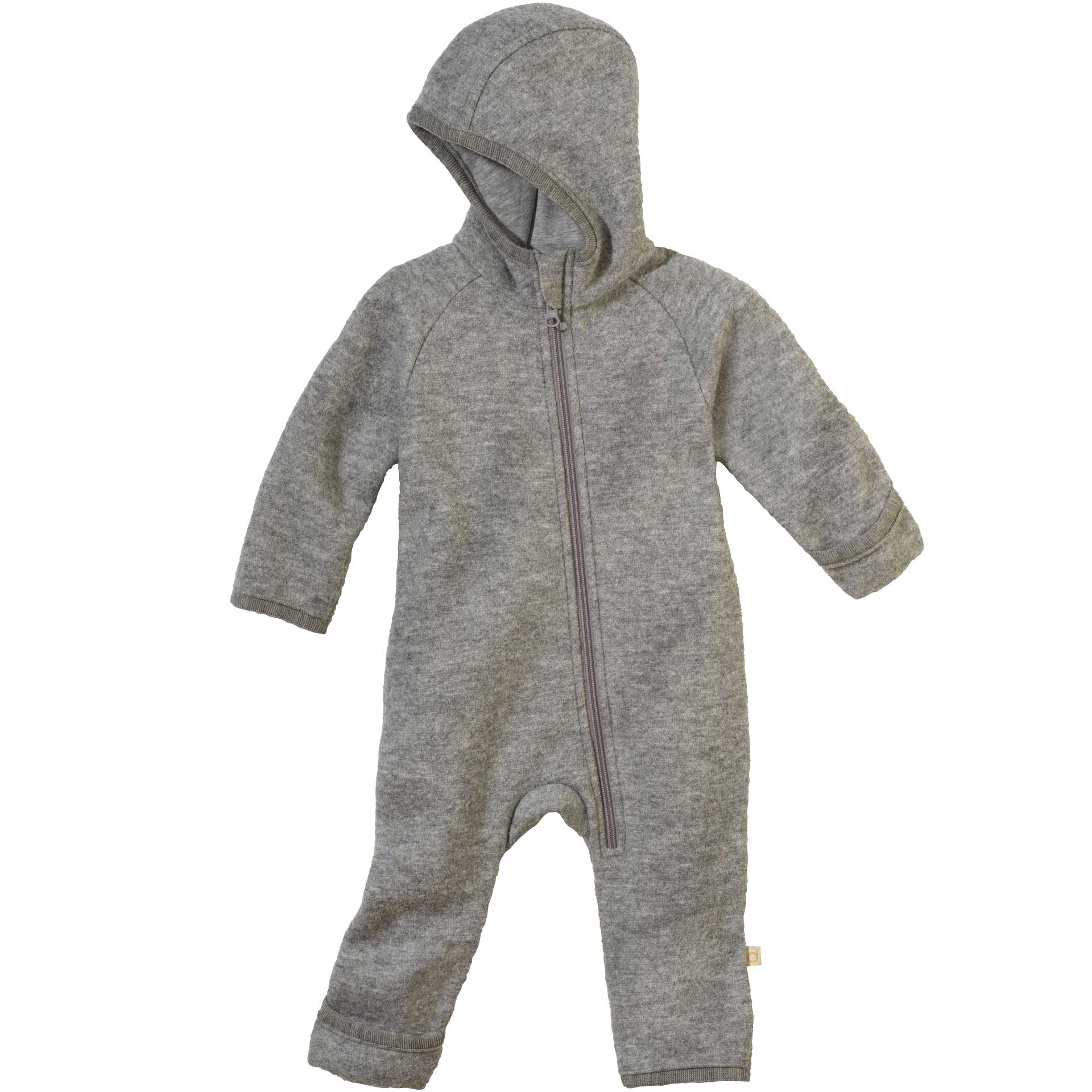 Combinaison Bébé Joha 100% Laine – Gris Thermique – Taille 60 Cm (0-2 Mois) – Garçon
