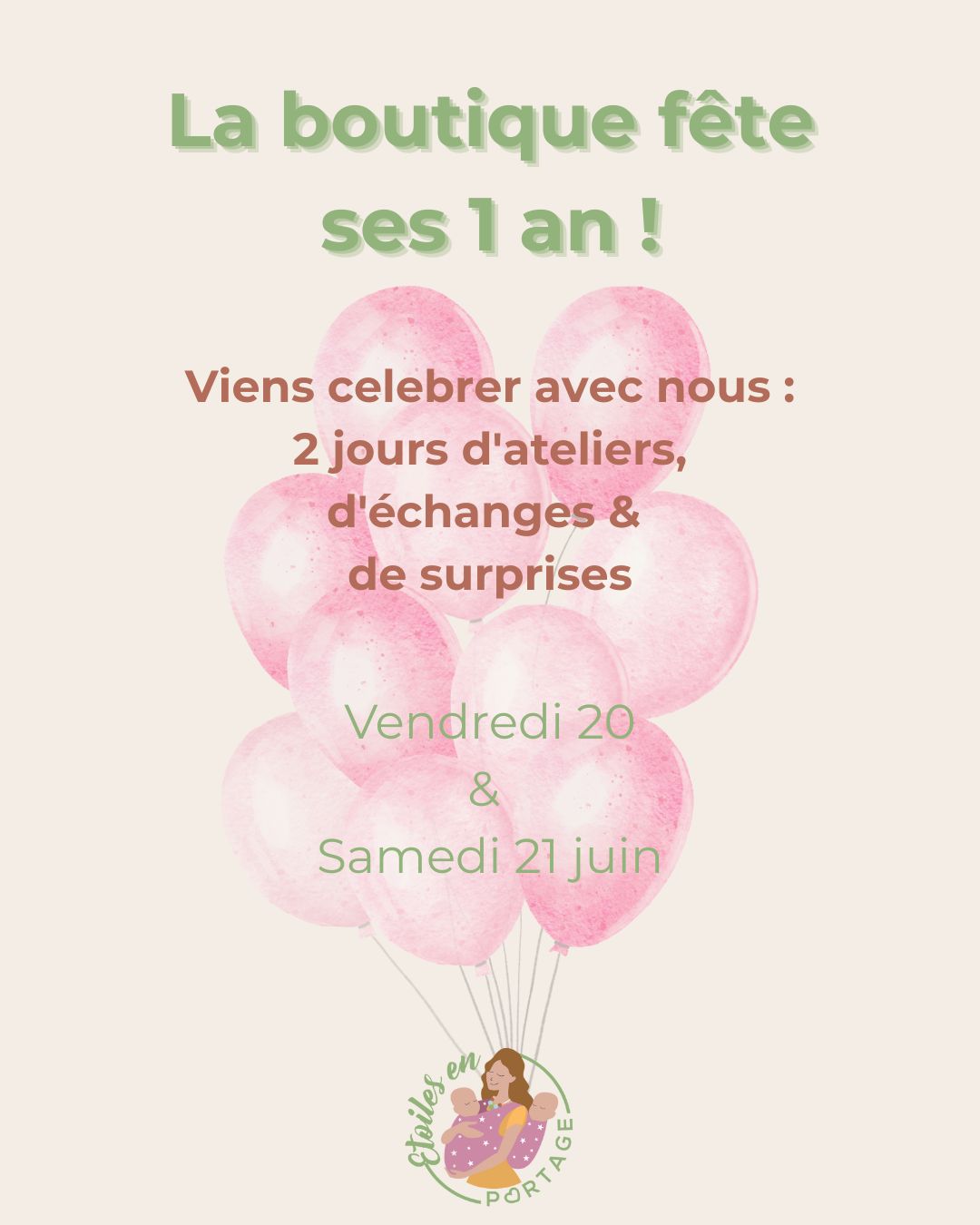 Anniversaire Etoiles en portage