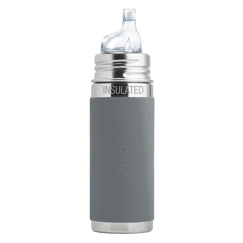 Biberon à bec isotherme PURA en inox