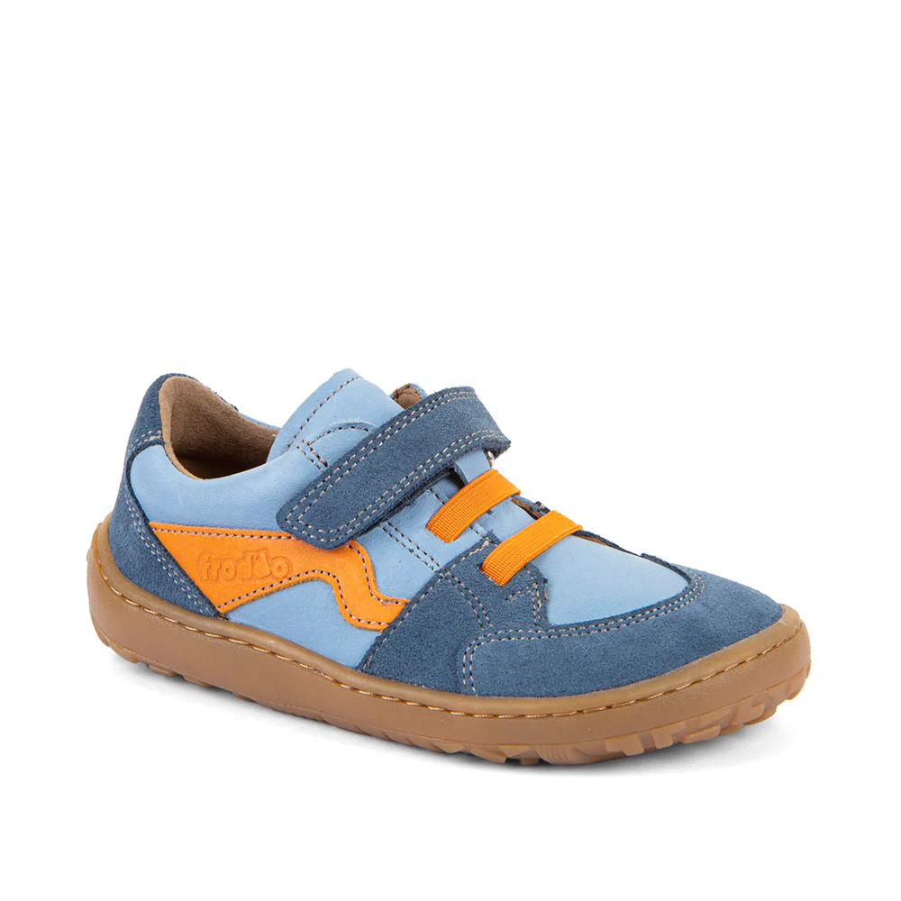 Baskets barefoot enfant Froddo River Jeans - cuir naturel boutique Genève Livraison Suisse