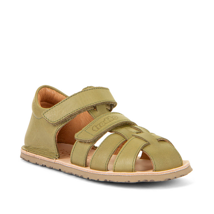 Sandales Barefoot Froddo FlexyF Olive - Etoiles en portage