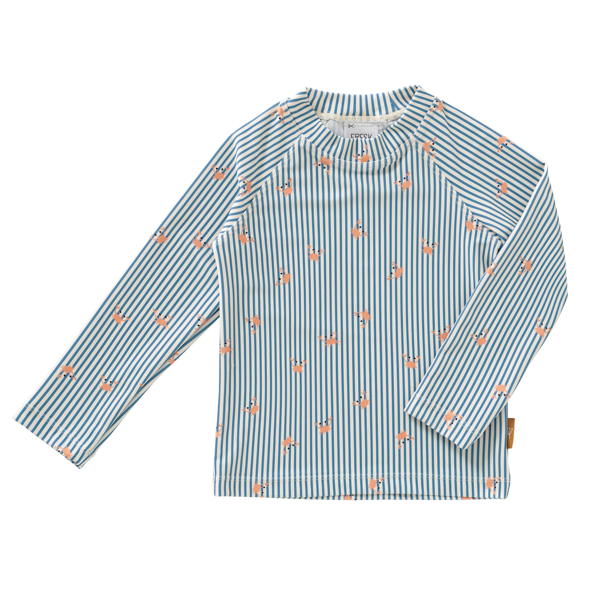 T-shirt de bain anti-UV FRESK Stripes Crabs manches longues protection solaire SPF 50+ - Etoiles en portage