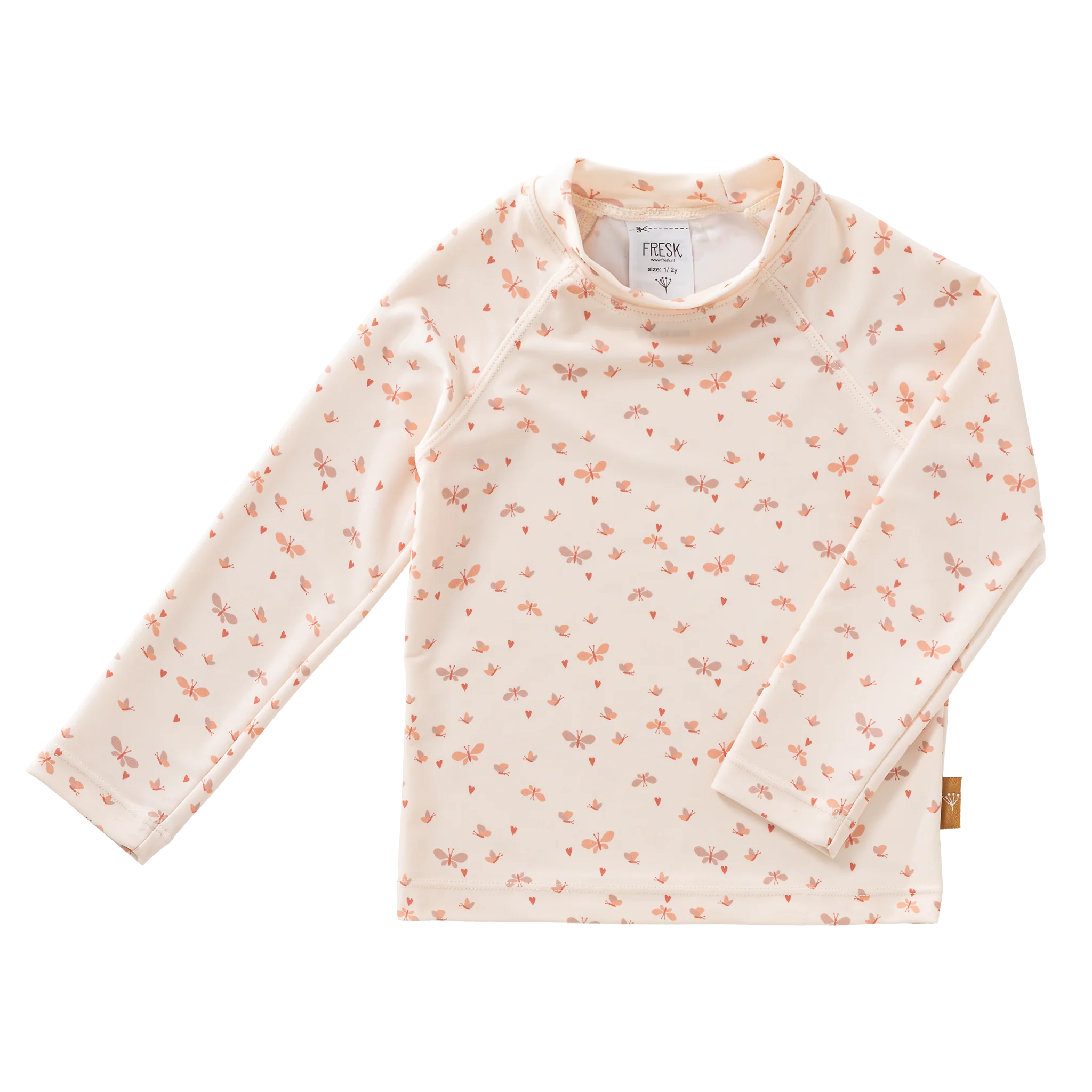 T-shirt de bain anti-UV FRESK Butterflies manches longues bébé et enfant, protection solaire SPF 50+ - Etoiles en portage
