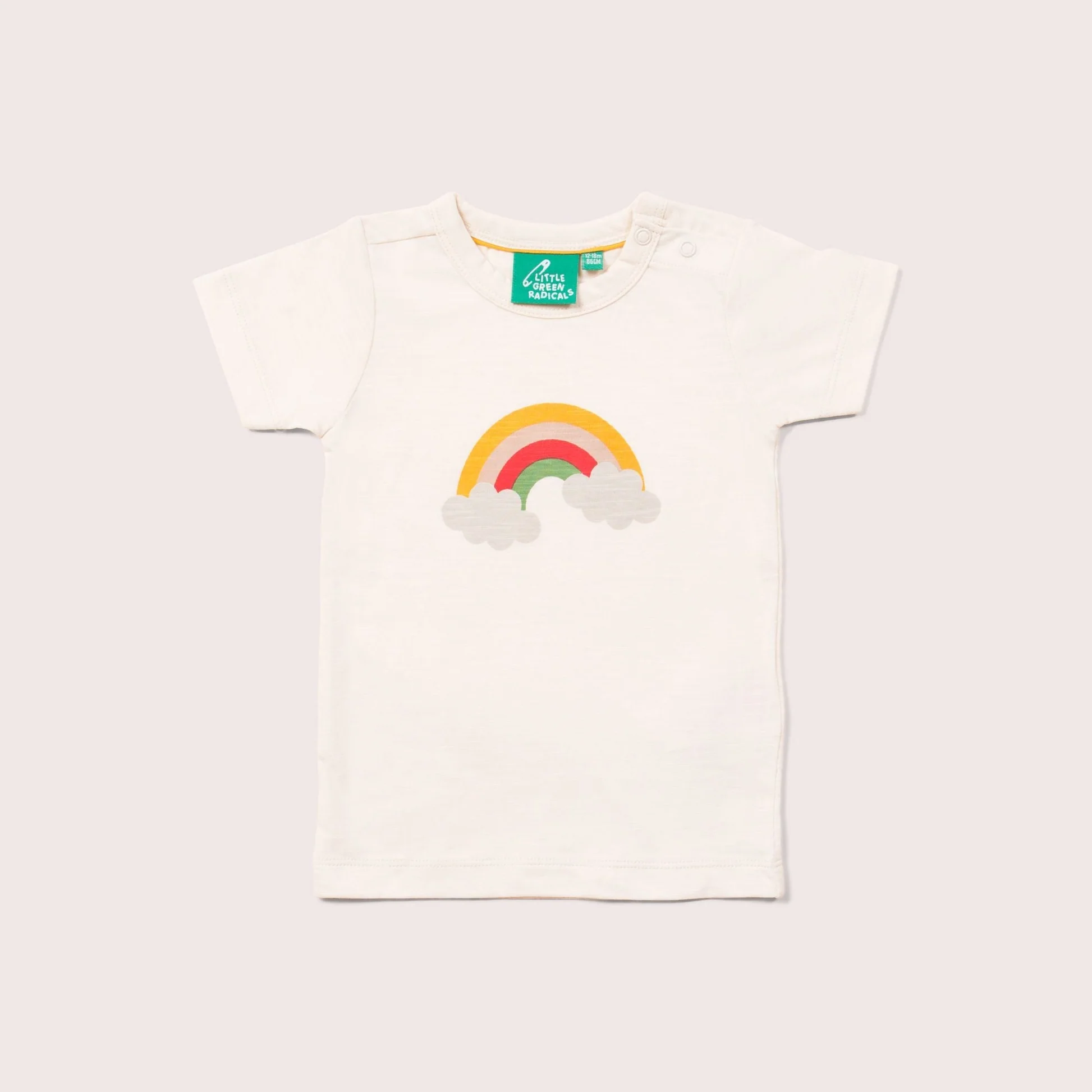T-shirt coton bio GOTS LITTLE GREEN RADICALS Rainbow