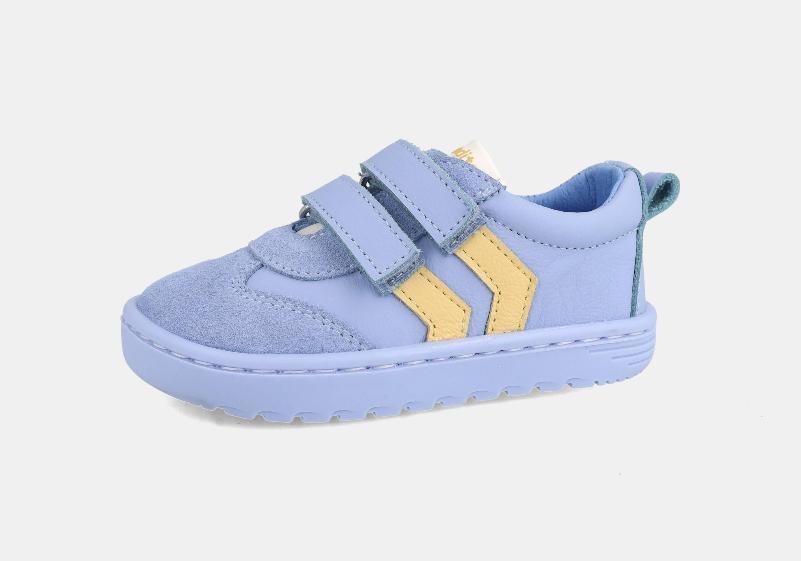 Baskets barefoot BLANDITOS Lisboa Azul pour enfant, taille 20 à 25, livraison en Suisse, boutique specialisée chaussures barefoot et portage - Etoiles en portage