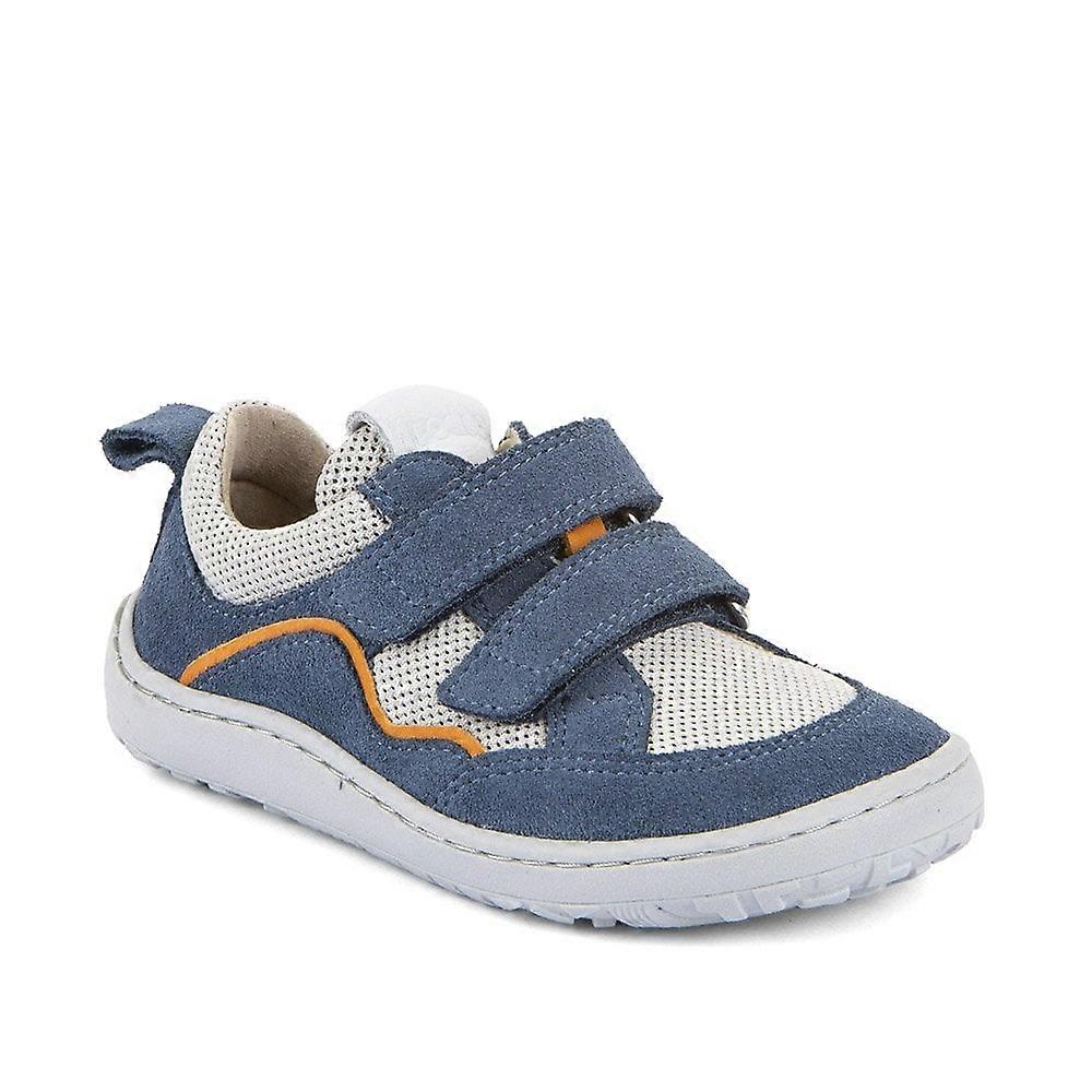 Baskets barefoot enfant Froddo Baze Denim : confort naturel, semelle flexible et respect du développement du pied. Taille 21 à 26. Livraison Suisse - Etoiles en portage