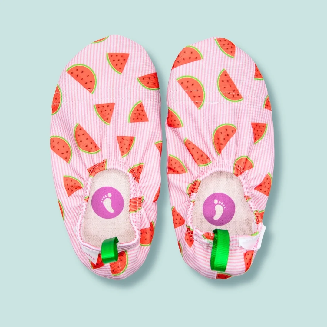 Chaussons eau antidérapants PALM BEACHIES Watermelon : : antidérapants, respirants et faciles à enfiler. Idéal plage, piscine et bateau - Etoiles en portage