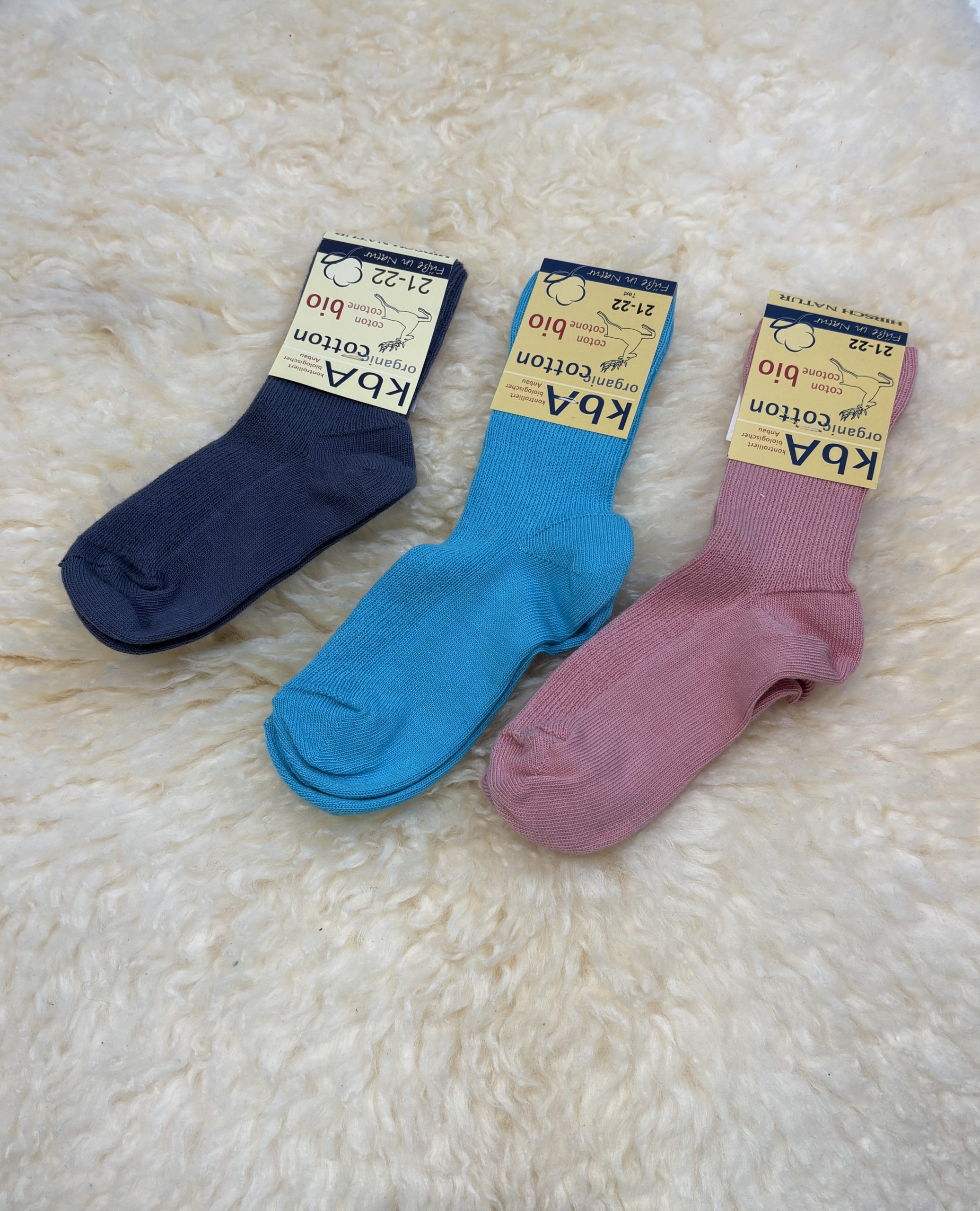 Chaussettes enfant HIRSCH NATUR coton biologique Douces, respirantes et confortables, fabriquées en Allemagne. Plusieurs coloris - Etoiles en portage