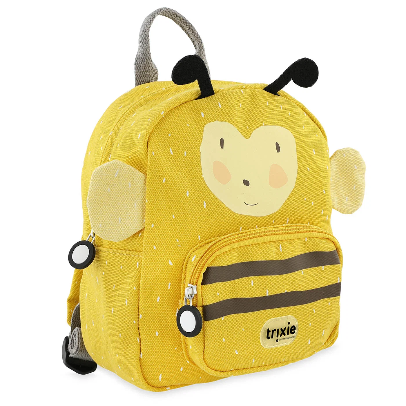 Petit sac à dos TRIXIE Mrs Bumblebee dès 2 ans pour crèche, maternelle et les sorties. Pratique, confortable et fabriqué avec du coton recyclé - Etoiles en portage