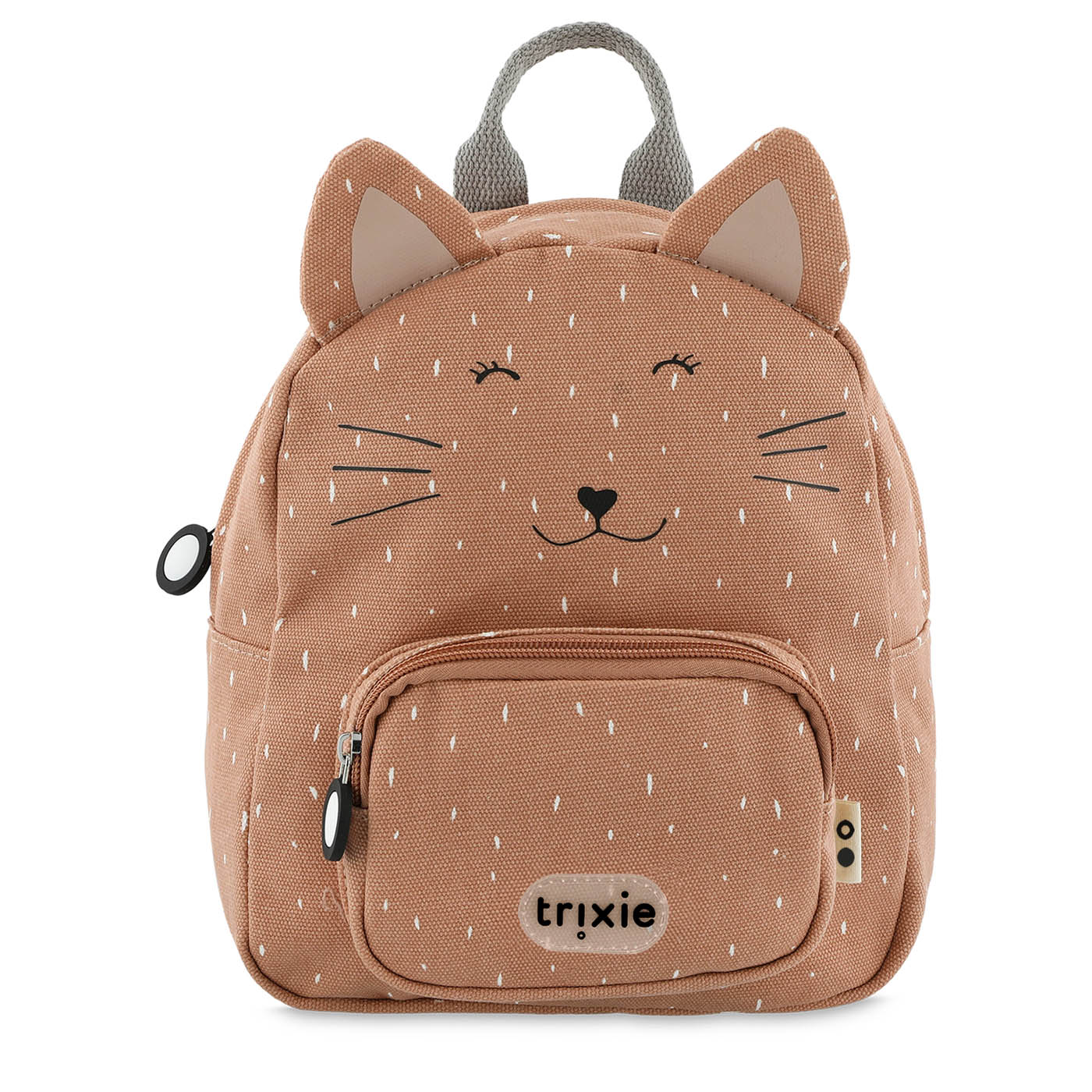 Petit sac à dos TRIXIE Mrs Cat idéal dès 2 ans pour la crèche et la maternelle. Léger, confortable, déperlant et fabriqué en coton recyclé - Etoiles en portage