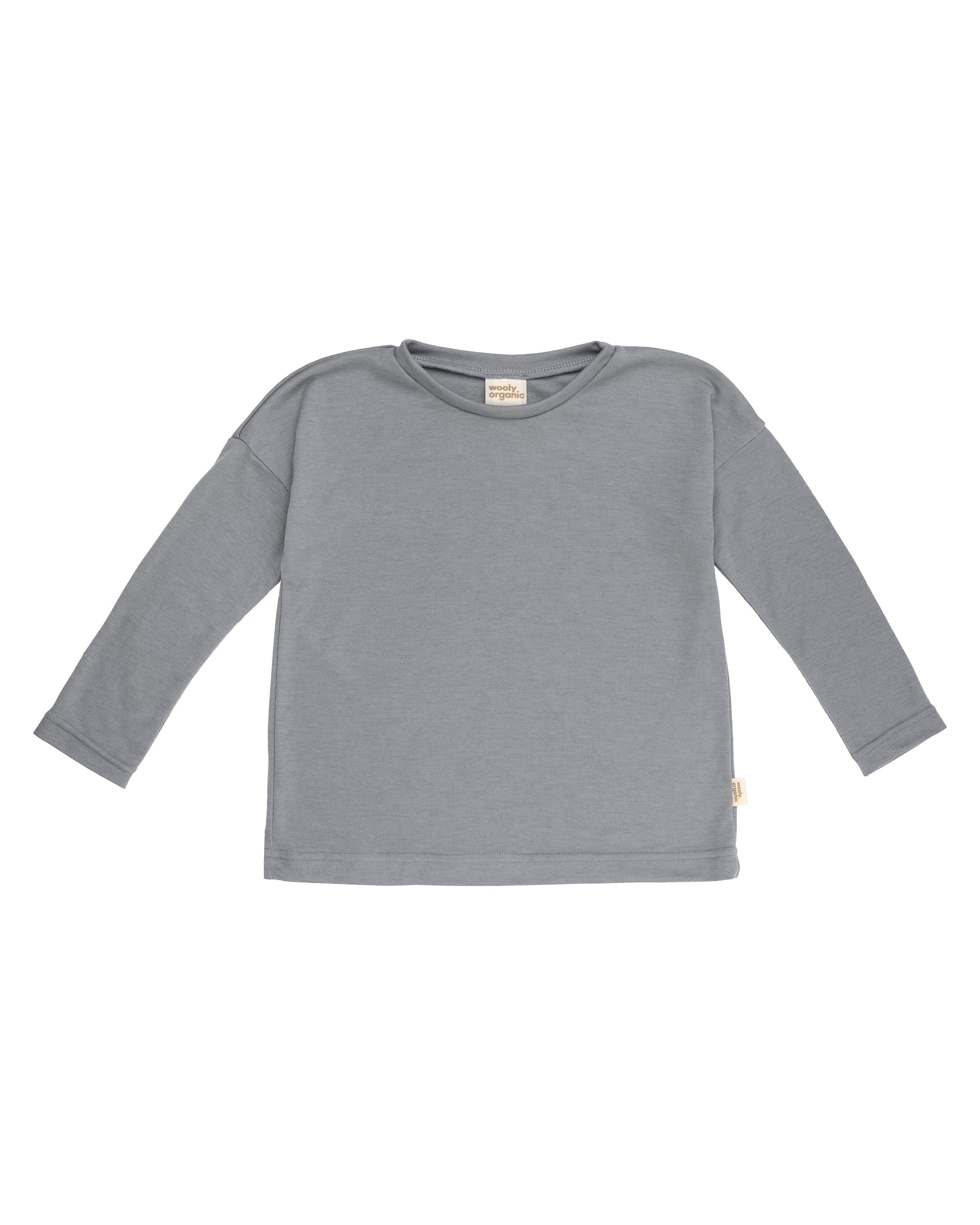 T-shirt Tencel Laine Mérinos WOOLY ORGANIC Night Owl : t.shirt enfant doux, respirant et thermorégulateur, idéal pour superposer les couches - Etoiles en portage