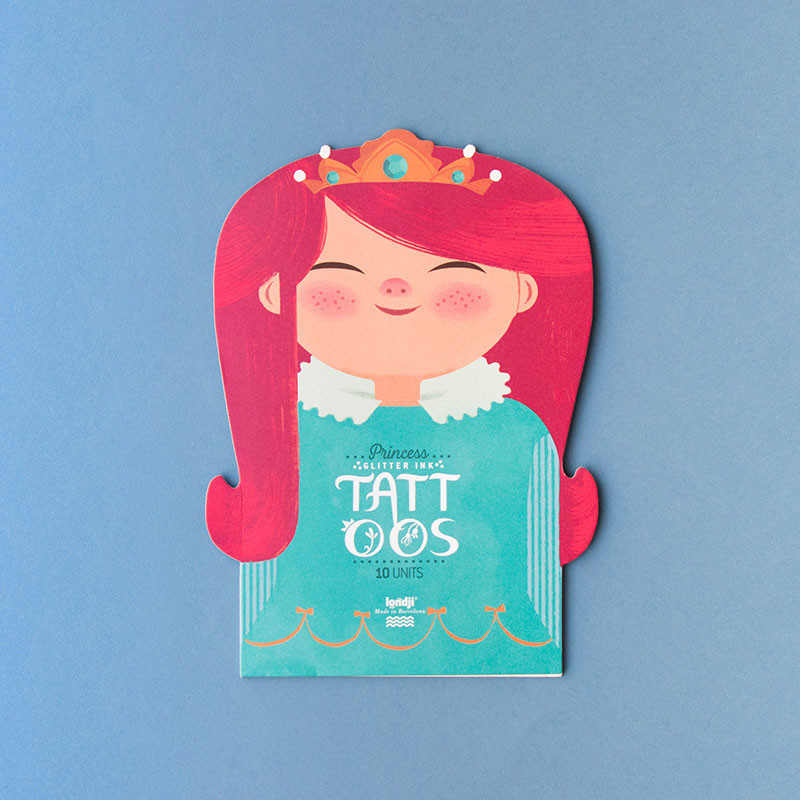 Tatouages temporaires LONDJI Princess : parfaits pour les déguisements, anniversaires à thème et petits cadeaux. Princesses, princes et fées - Etoiles en portage