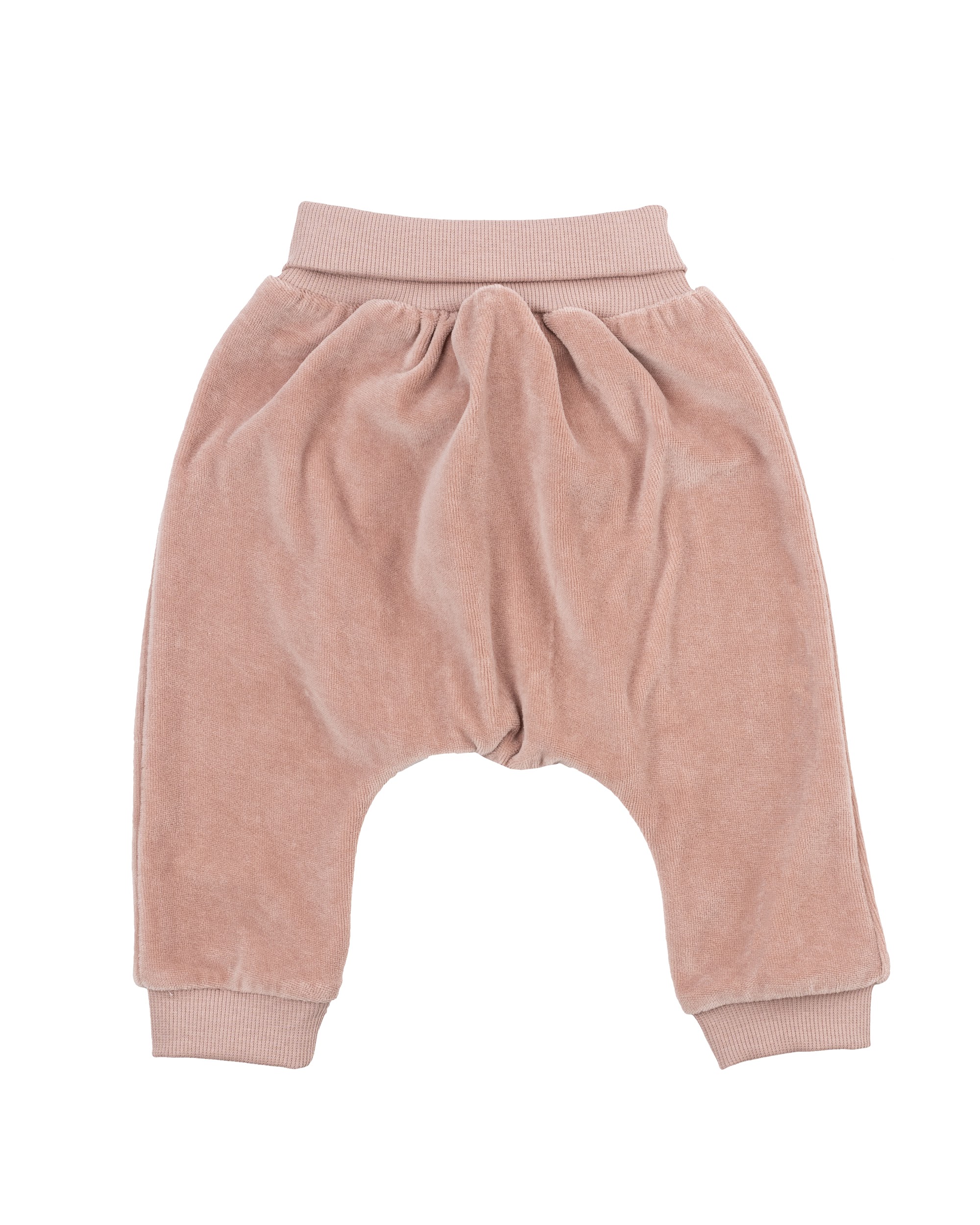 Pantalon bébé velours WOOLY ORGANIC Rose en 100 % coton bio GOTS. Ceinture souple et matière douce pour accompagner bébé tout l’hiver - Etoiles en portage